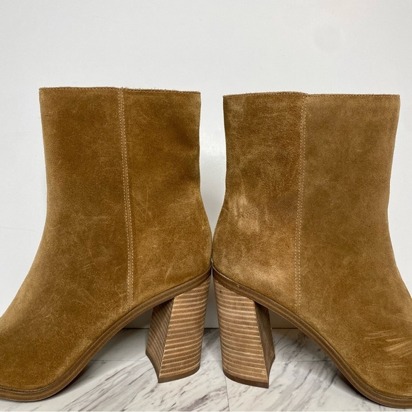 Steve Madden Sparrow Brown Suede Heeled Bootie 11M - Picture 8 of 15